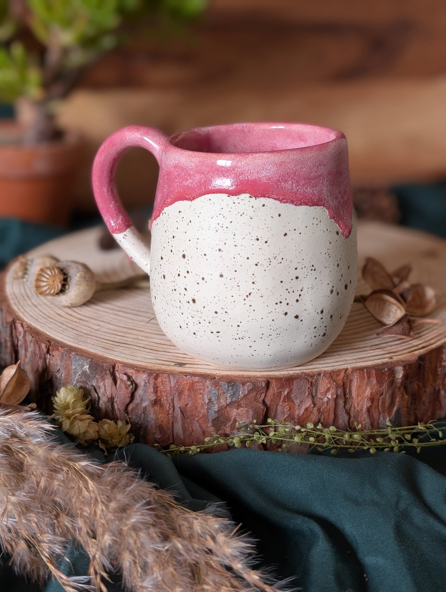 Corgi Speckled Mug with Drippy Glaze 5