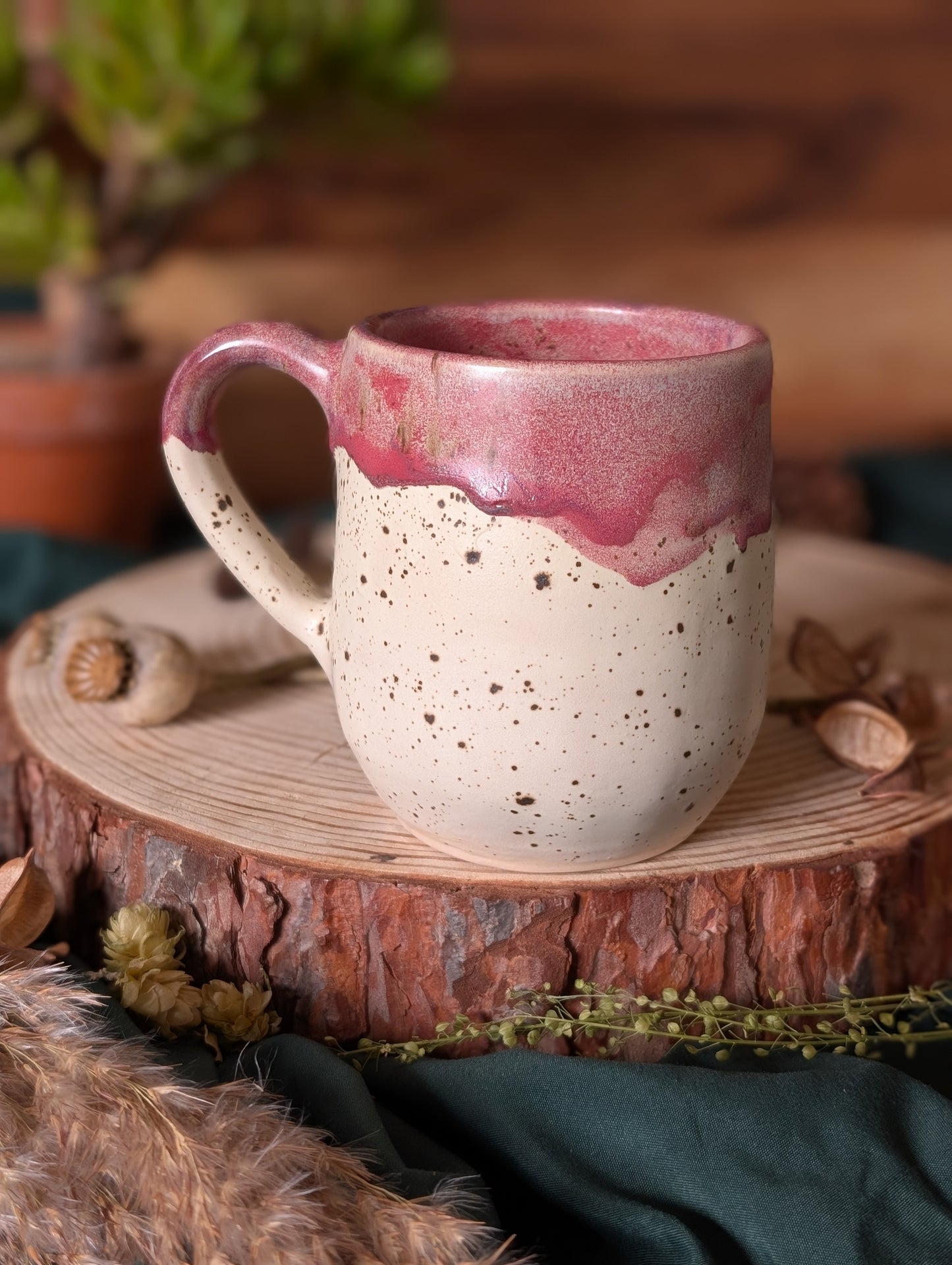 Donkey Mug with Drippy Glaze