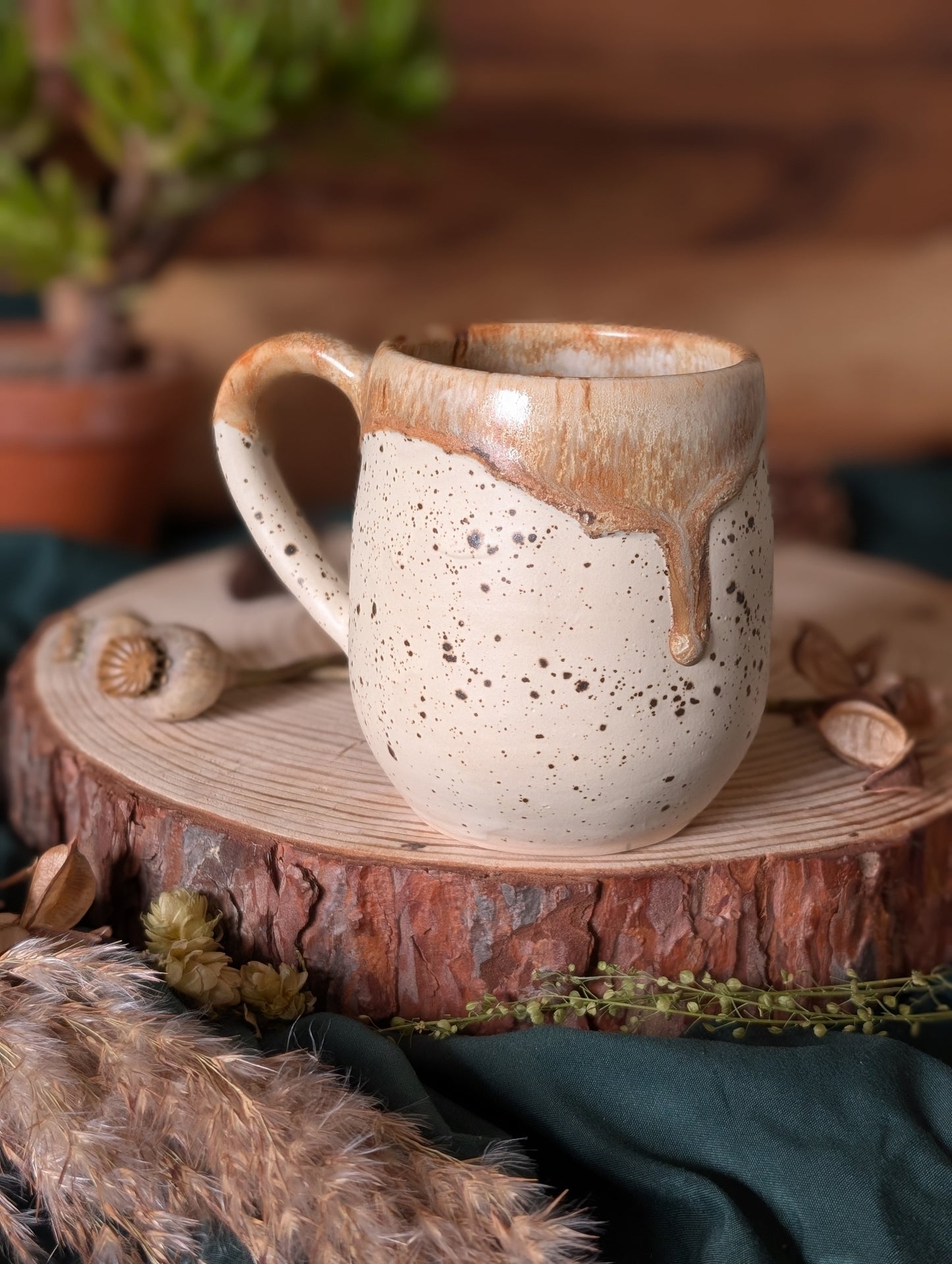 Donkey Mug with Drippy Glaze 2