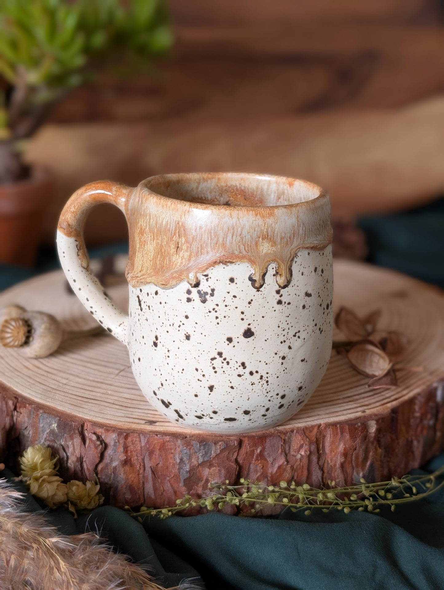 Highland Cow Mug with Drippy Glaze 3