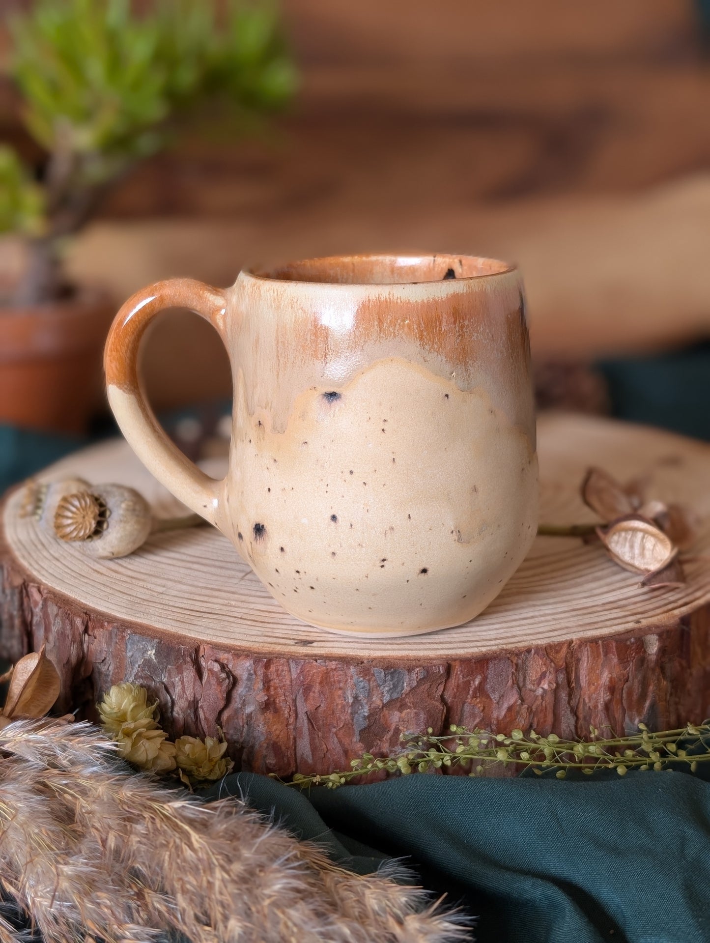 Highland Cow Mug with Drippy Glaze 4