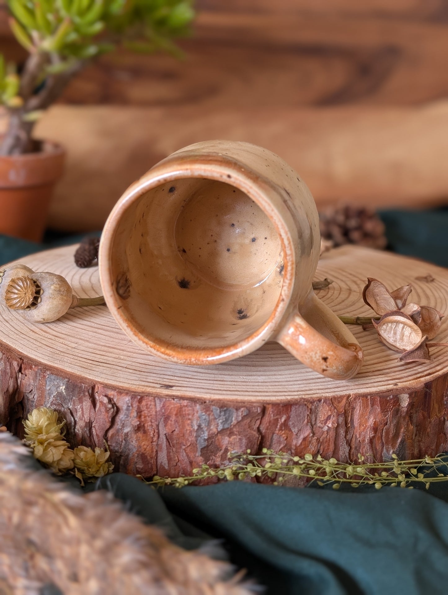 Highland Cow Mug with Drippy Glaze 4