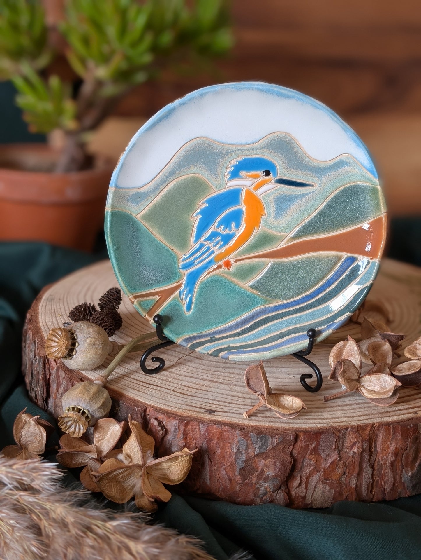 Kingfisher Trinket Dish Large
