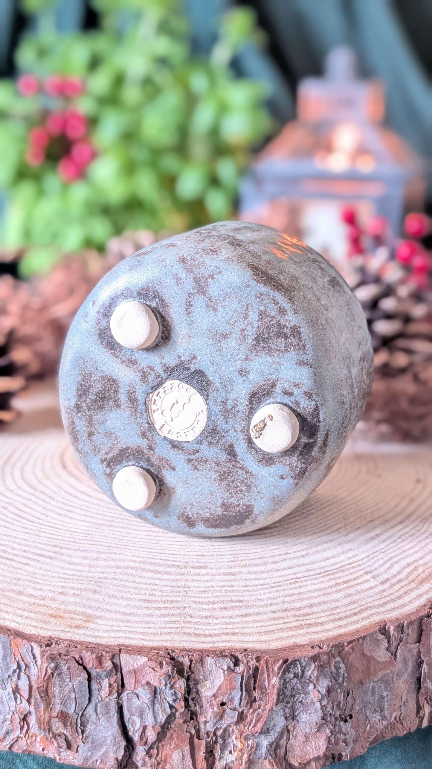 Three Legged Stoneware Bowl 2