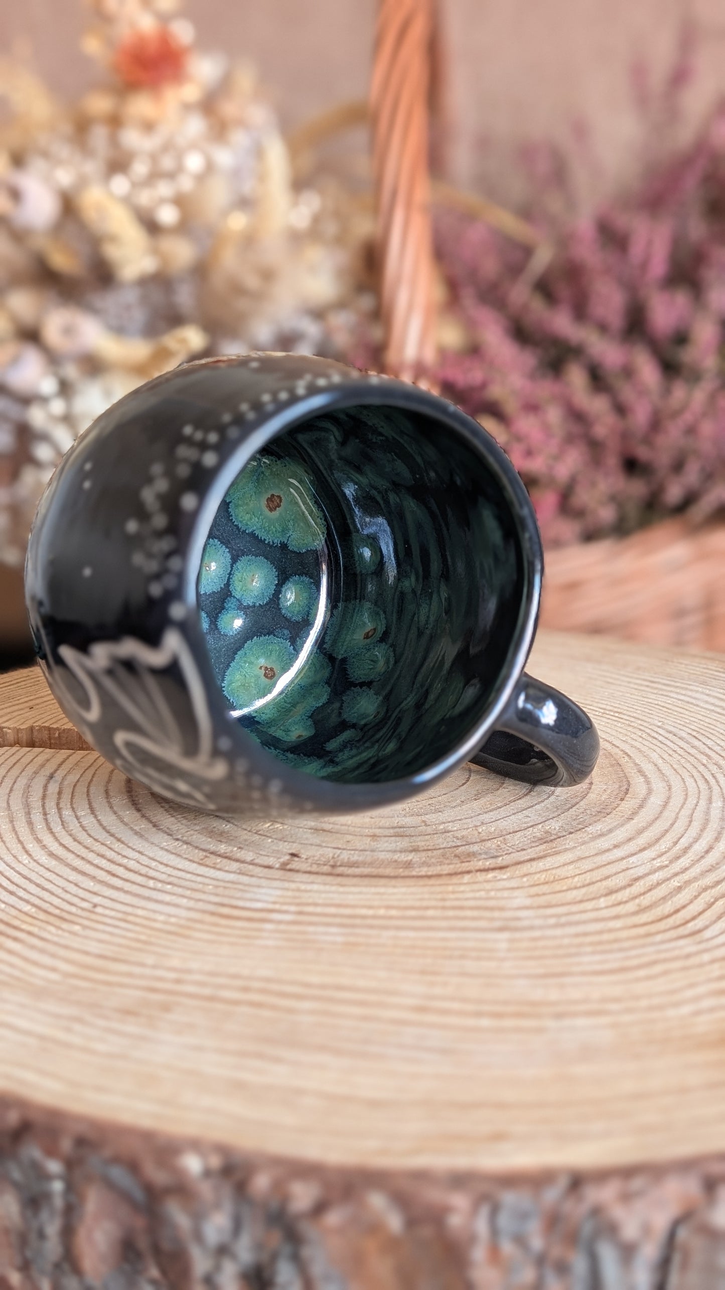 Whimsical Creature Sgraffito Mug No7