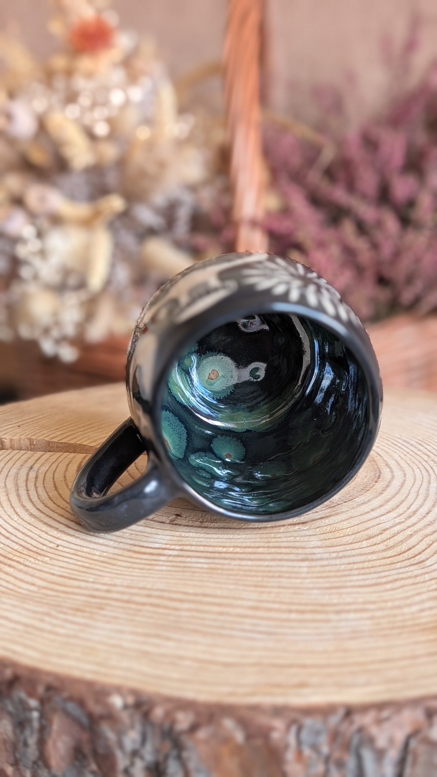 Whimsical Creature Sgraffito Mug No16