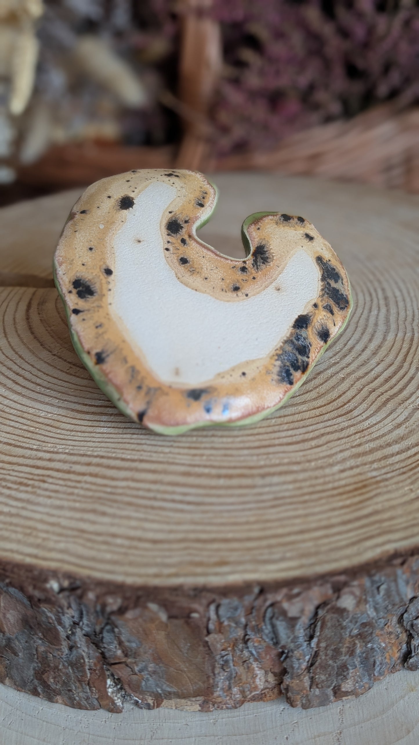 Small Trinket Dish with Mushroom, Jewellery Tray or Tealight Holder 22