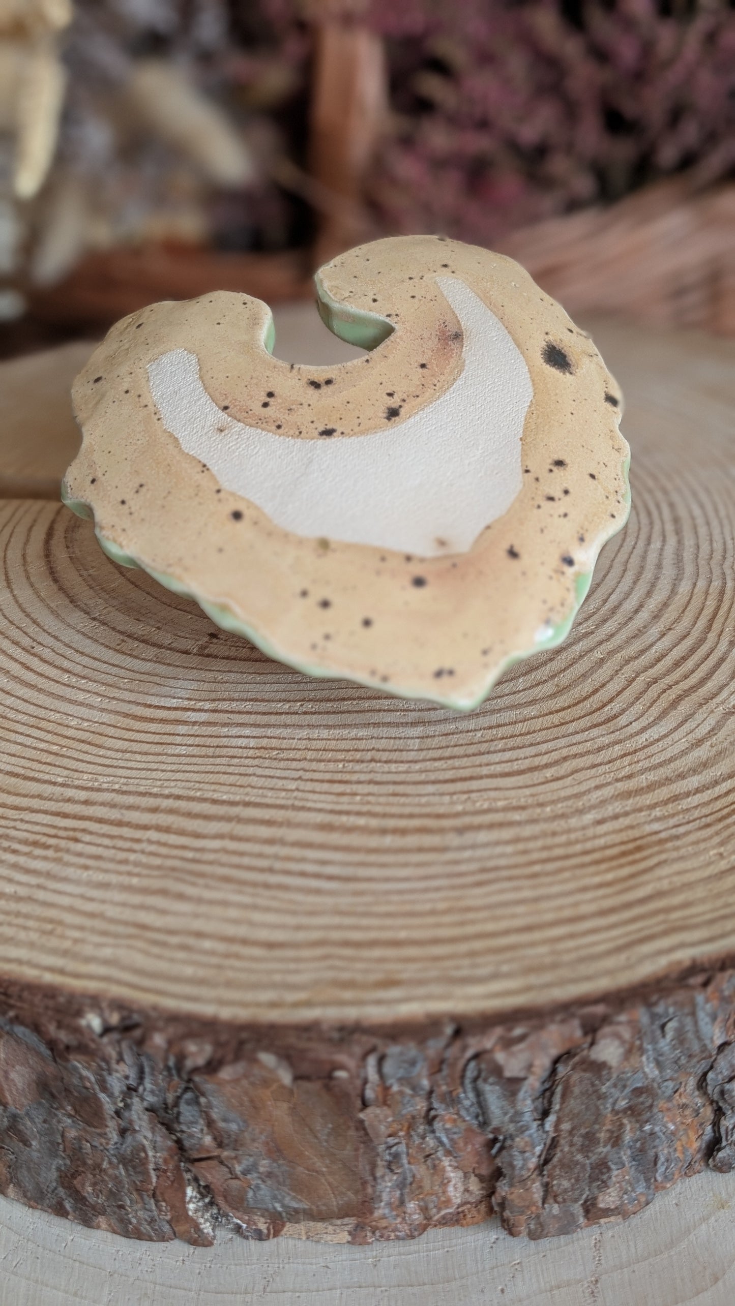 Small Trinket Dish with Mushroom, Jewellery Tray or Tealight Holder 23