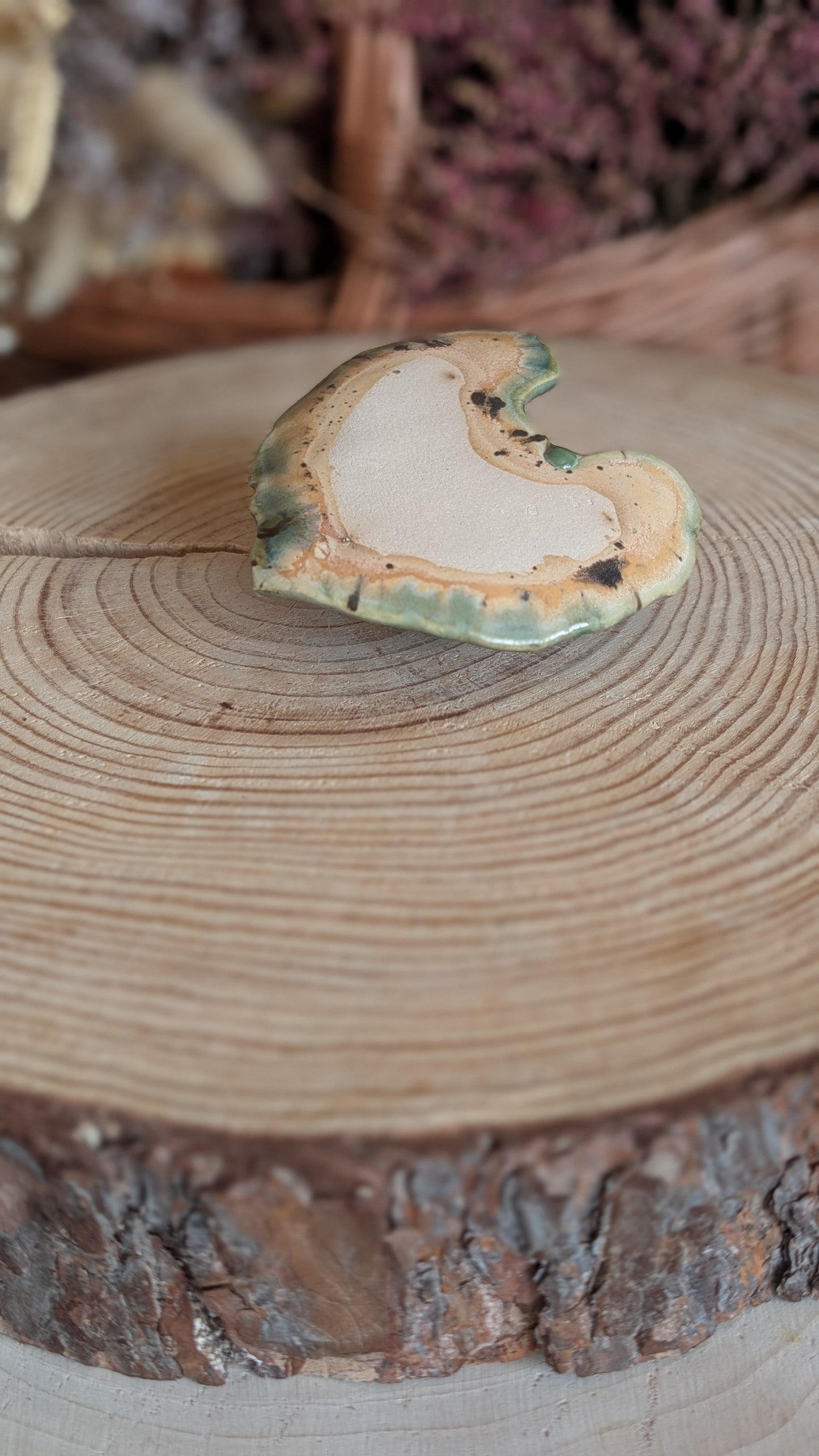 Small Trinket Dish with Mushroom, Jewellery Tray or Tealight Holder 21
