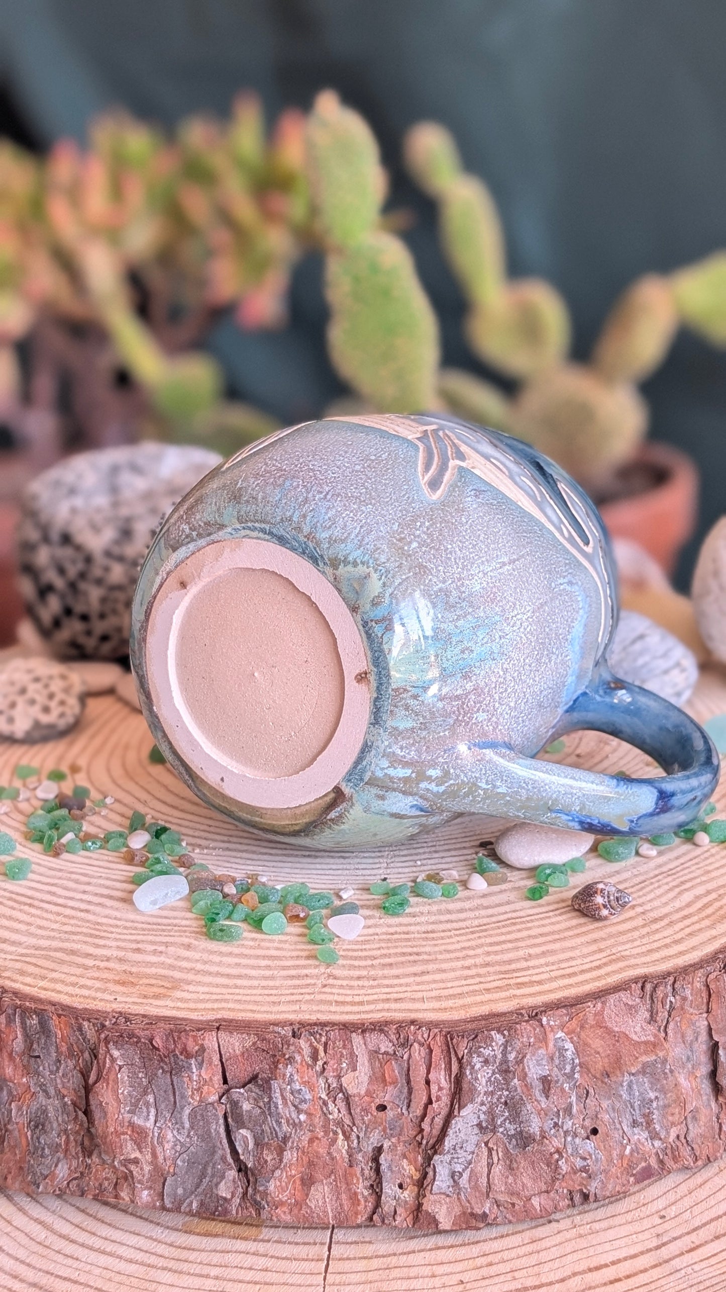 Handmade Whale Mug – Unique Ocean Inspired Hand Carved Ceramic Cup (500ml) NO8