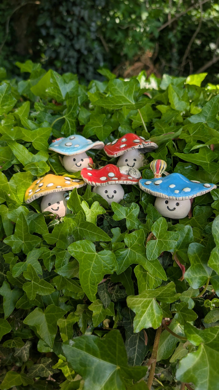 Handmade Mushroom Figurine, Shroomling