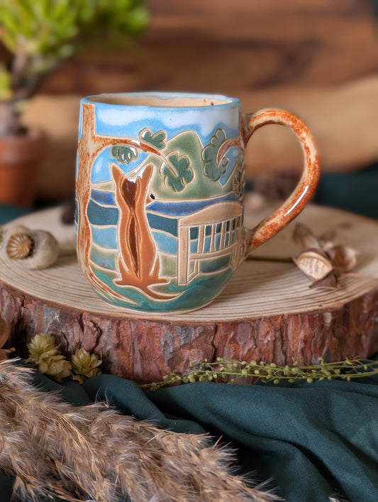 German Shepherd and a Lake Mug