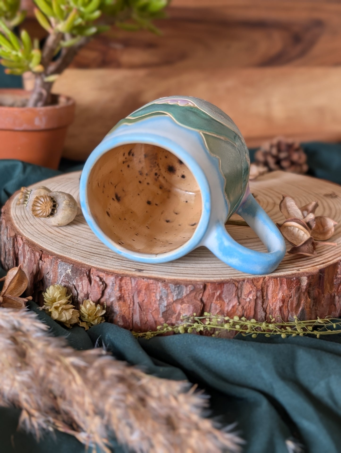 Bull Terrier and a Mountain Lake Mug