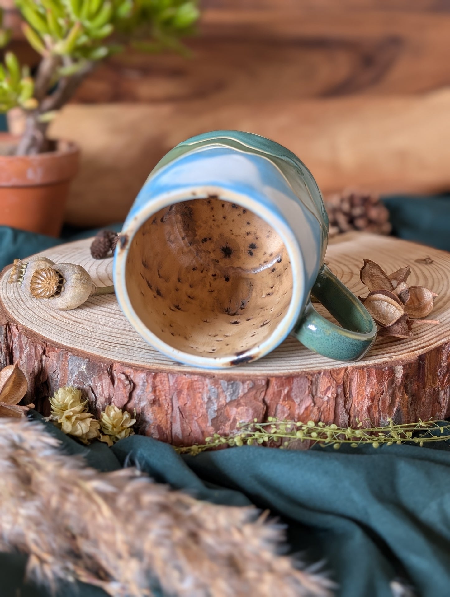 Donkey Cow and Green Hills Mug