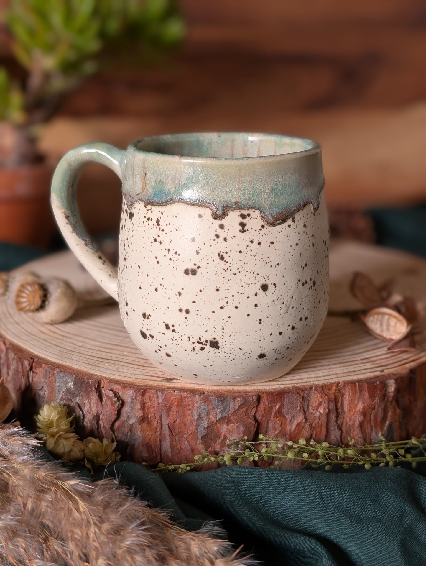 Highland Cow Mug with Drippy Glaze 2
