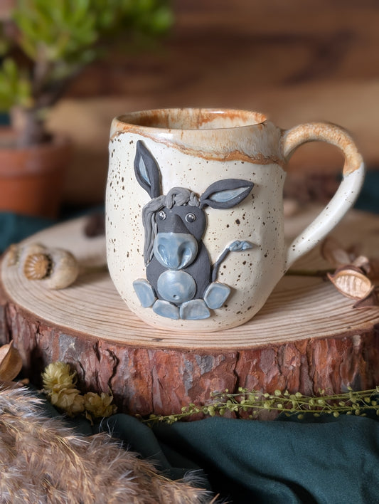 Donkey Mug with Drippy Glaze 2