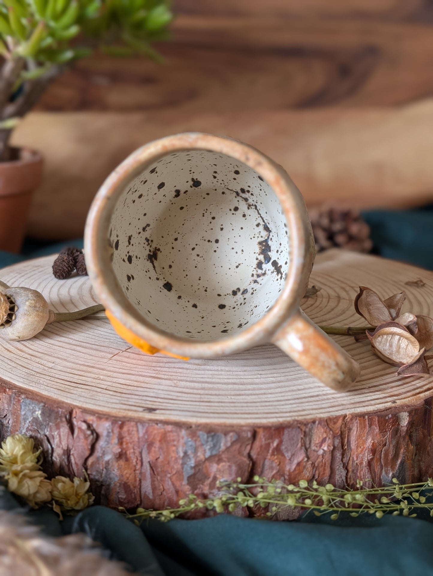 Highland Cow Mug with Drippy Glaze 3
