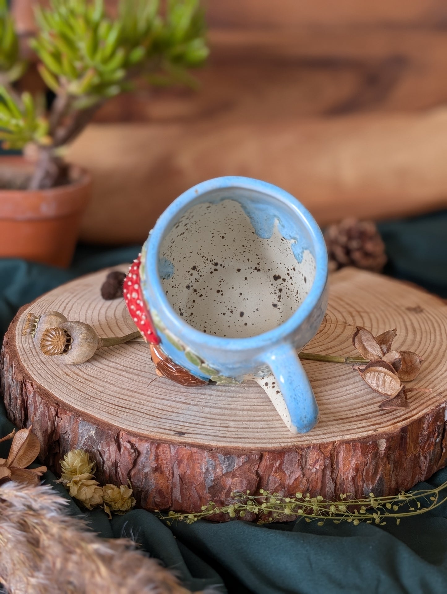 Hedgehog, Snail and Fly Agaric Mug
