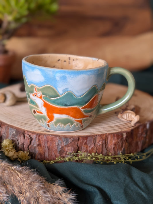 Running Fox Large Cup