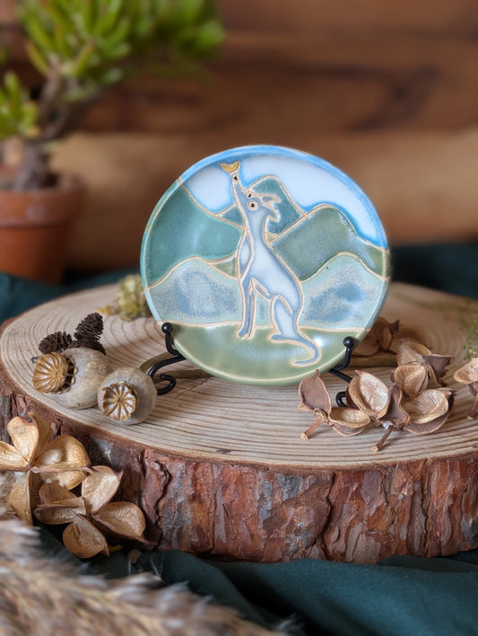 Sitting Greyhound Trinket Dish Small 2