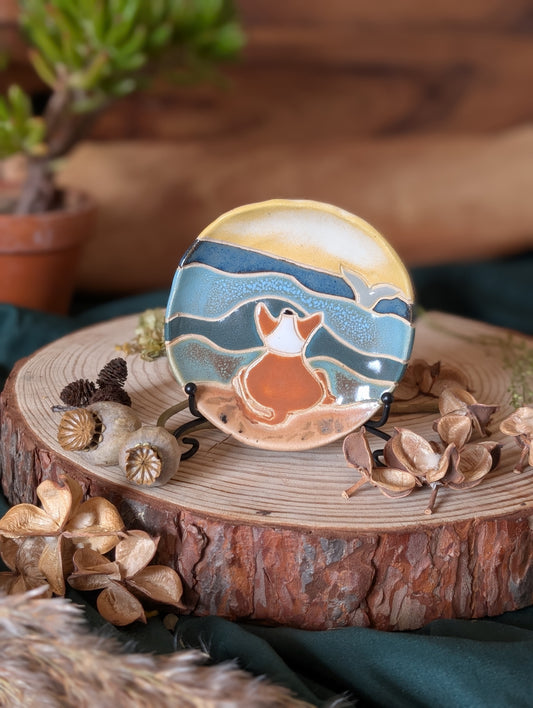 Corgi and Sunset Trinket Dish Small