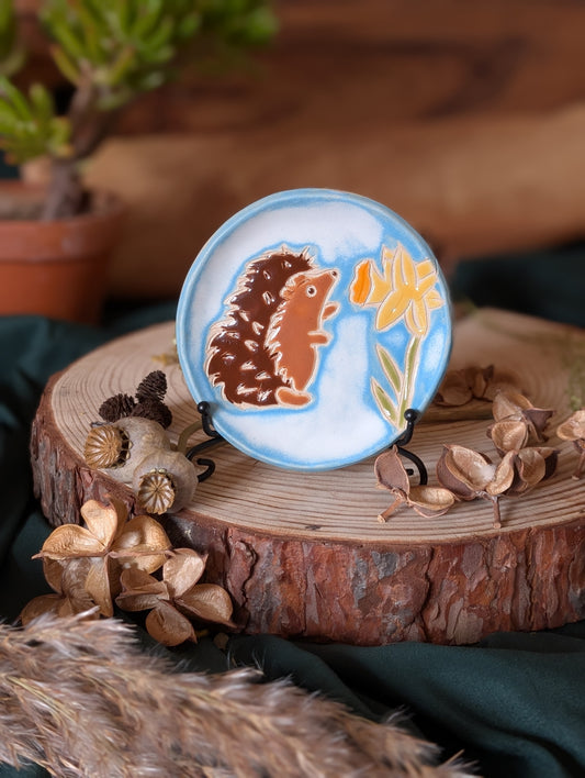 Hedgehog and Daffodil Trinket Dish Small