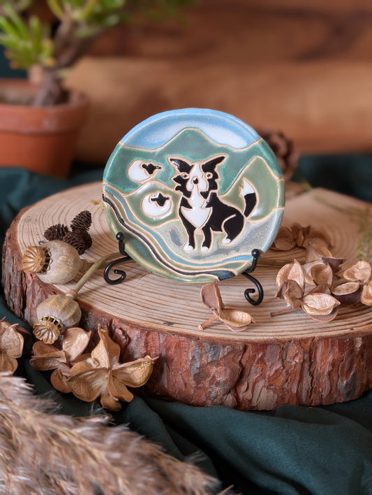 Border Collie Trinket Dish Small