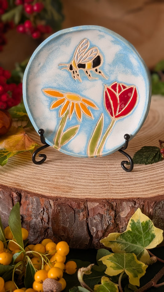 Bee and Meadow Trinket Dish Small