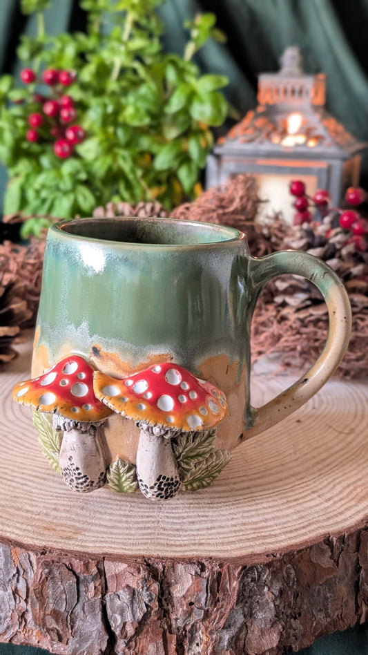Unique Mushroom Cup Quercus Pottery