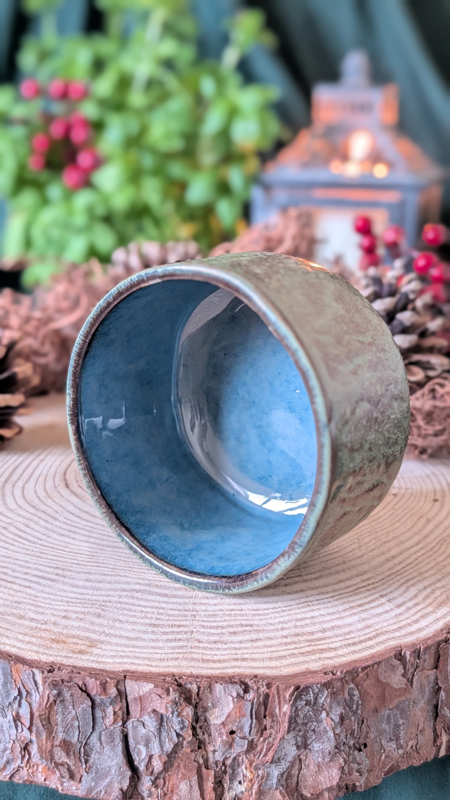 Three Legged Stoneware Bowl 1