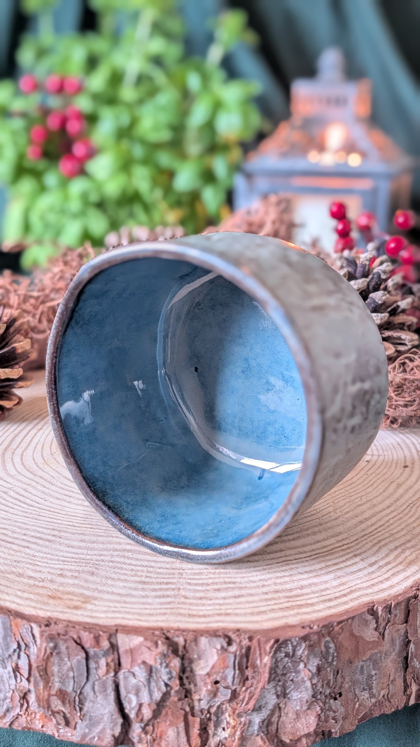 Three Legged Stoneware Bowl 2