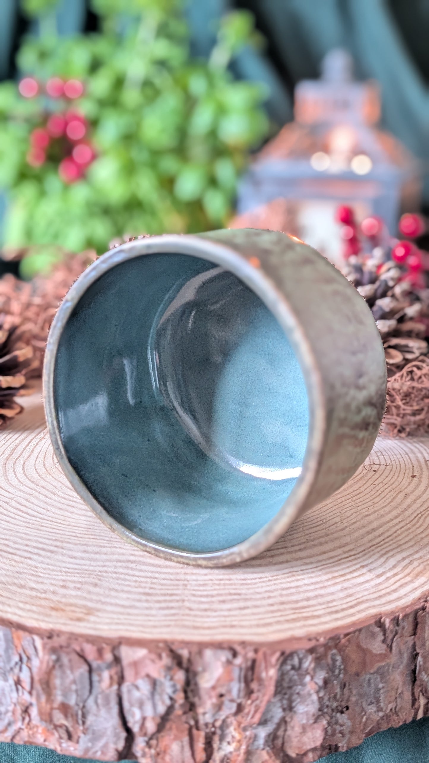 Three Legged Stoneware Bowl 3