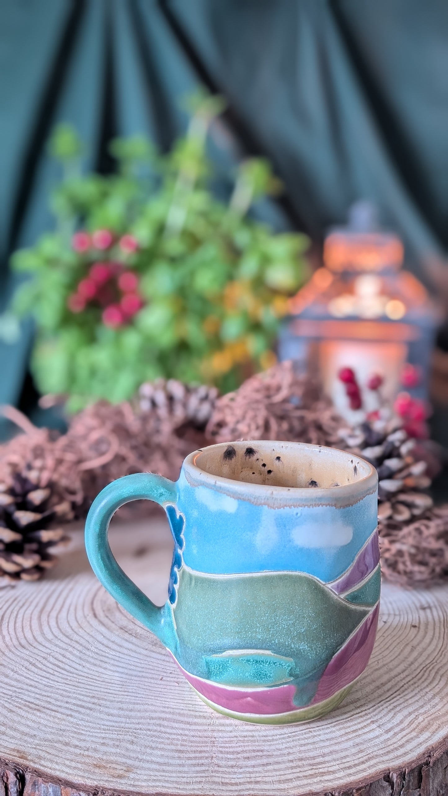 Handmade Steam Train in the Yorkshire Moors Mug