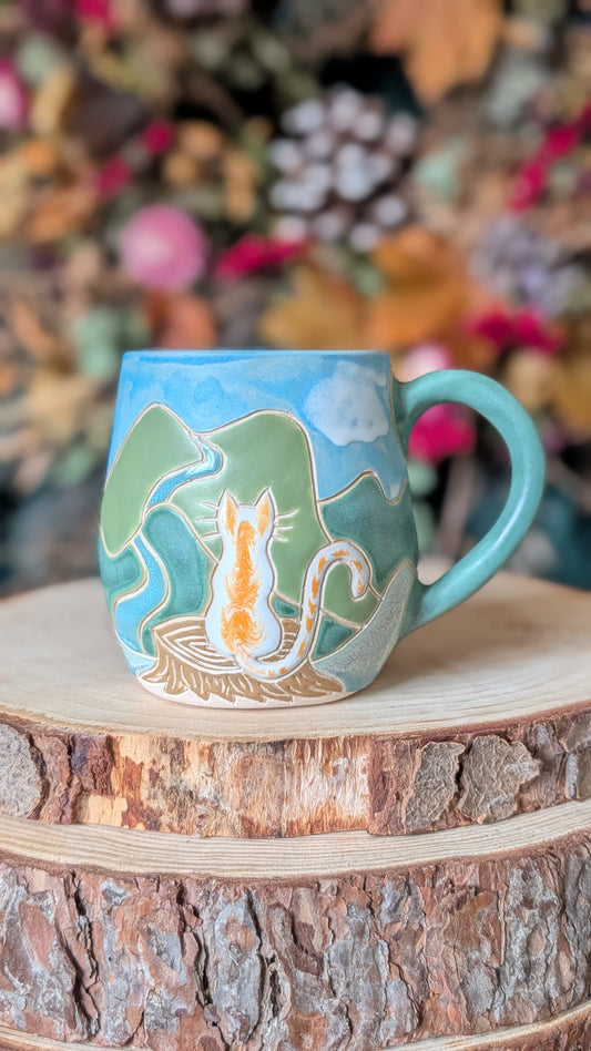 Handmade Cat Mug 8