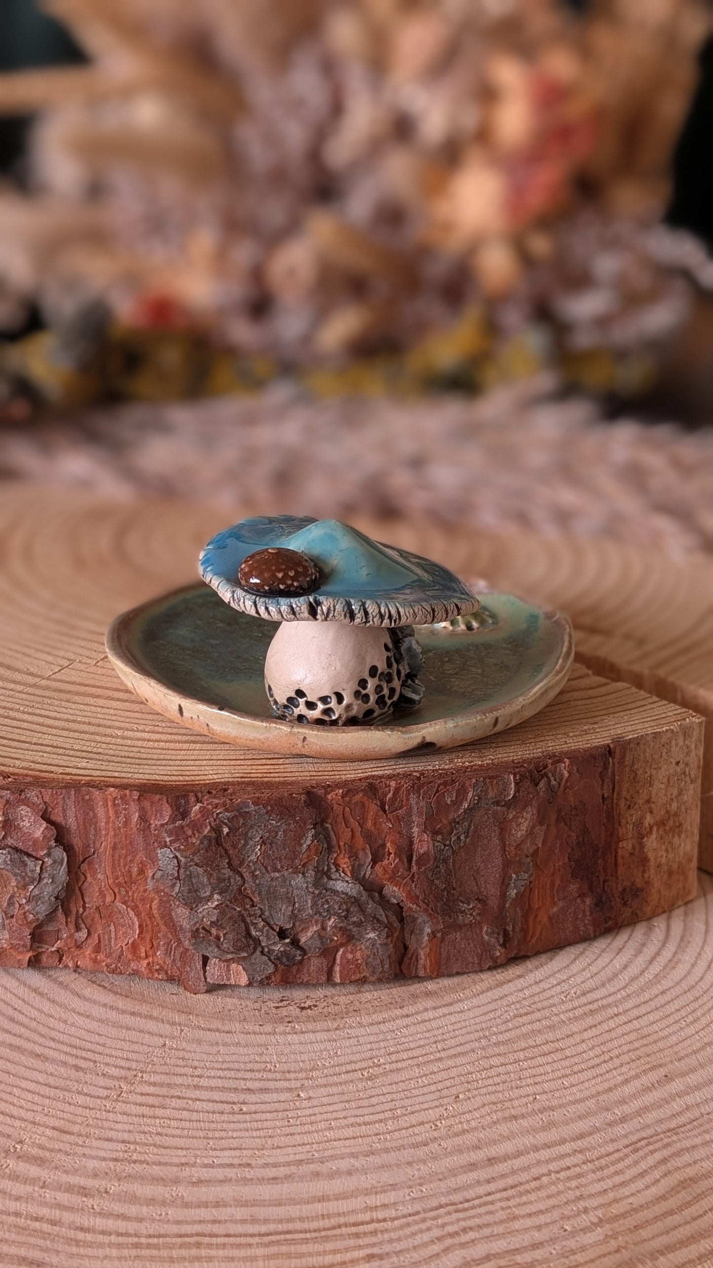 Shroomling. Small Trinket Dish with Mushroom, Jewellery Tray or Tealight Holder 11