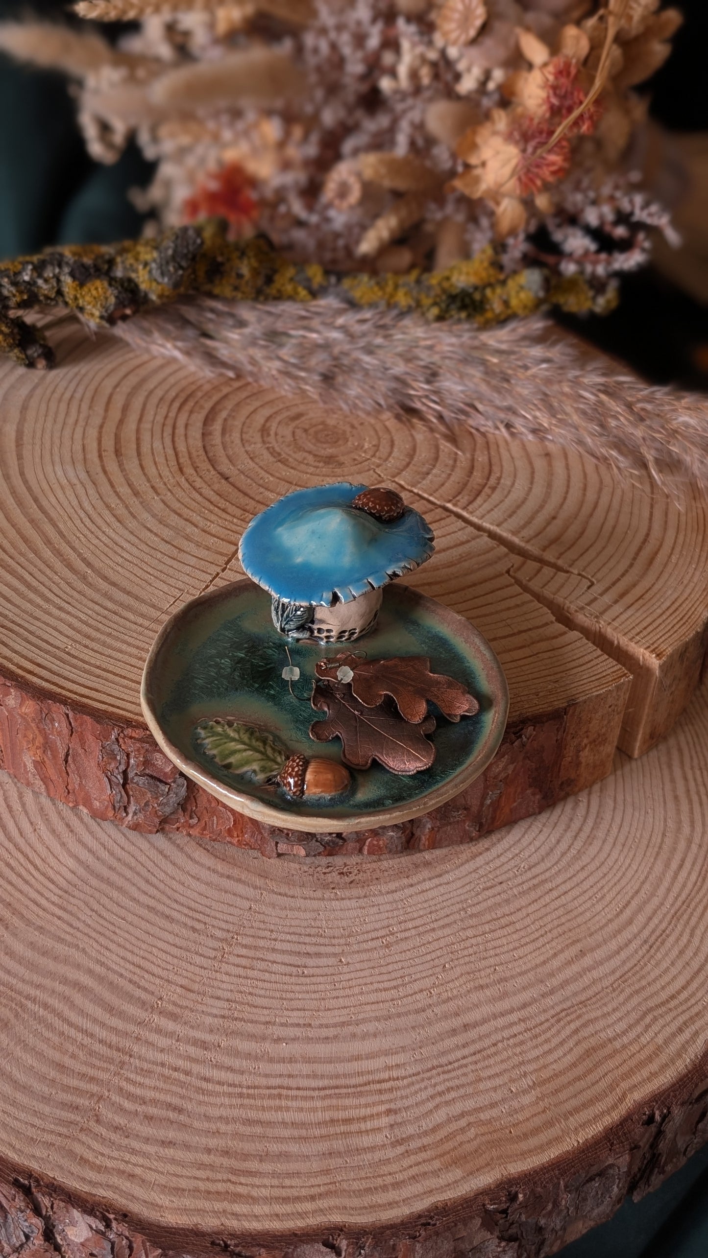Shroomling. Small Trinket Dish with Mushroom, Jewellery Tray or Tealight Holder 11