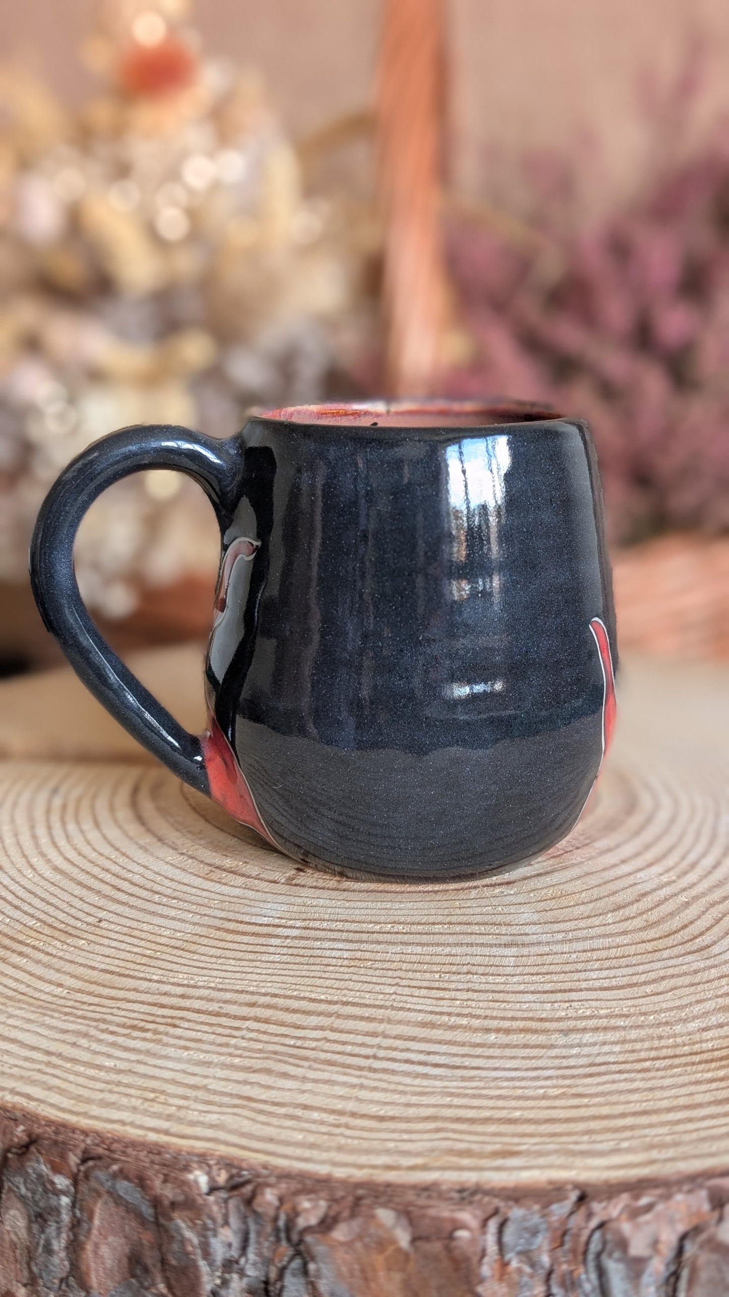 Whimsical Creature Sgraffito Mug No12