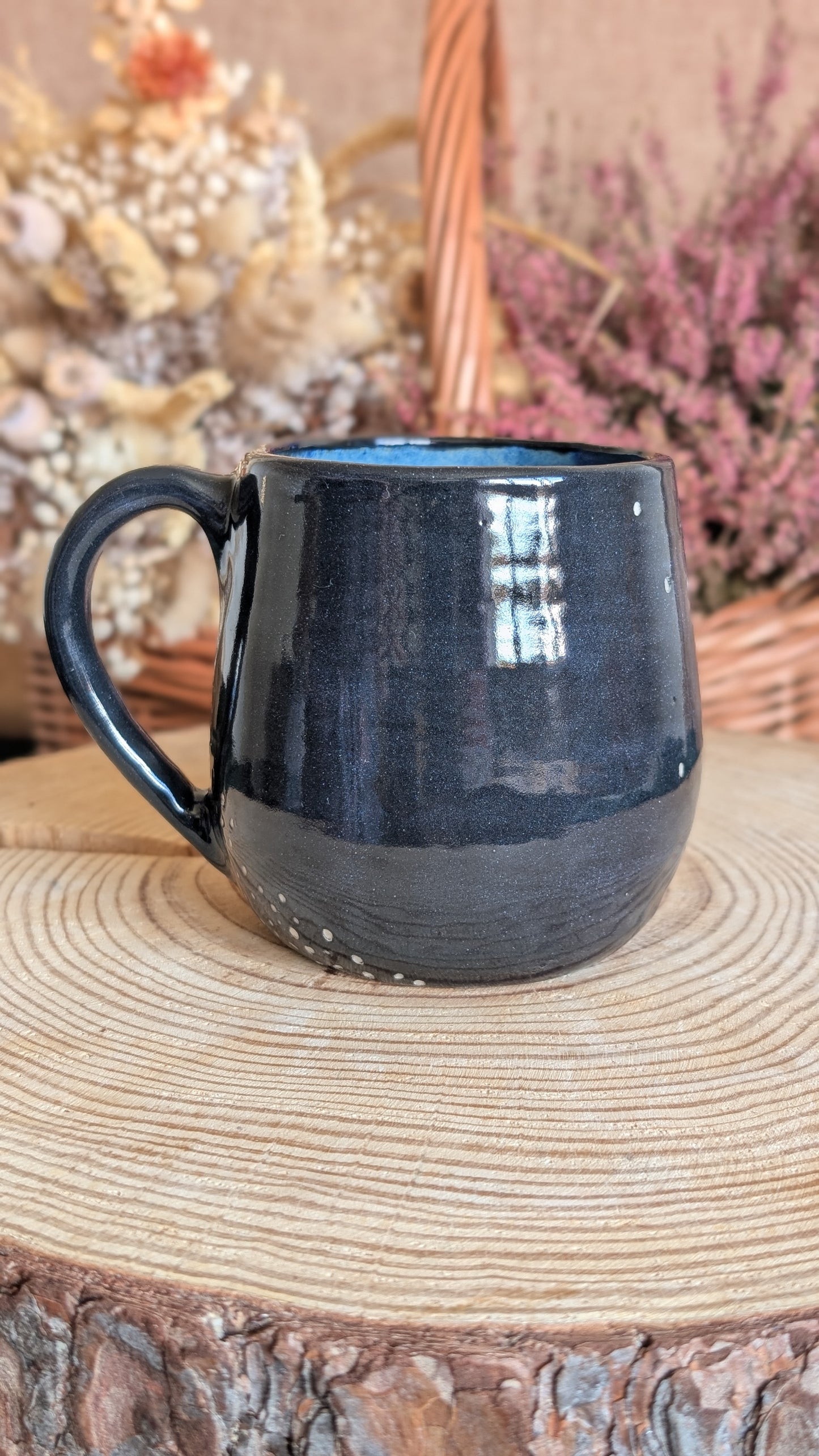 Whimsical Creature Sgraffito Mug No4