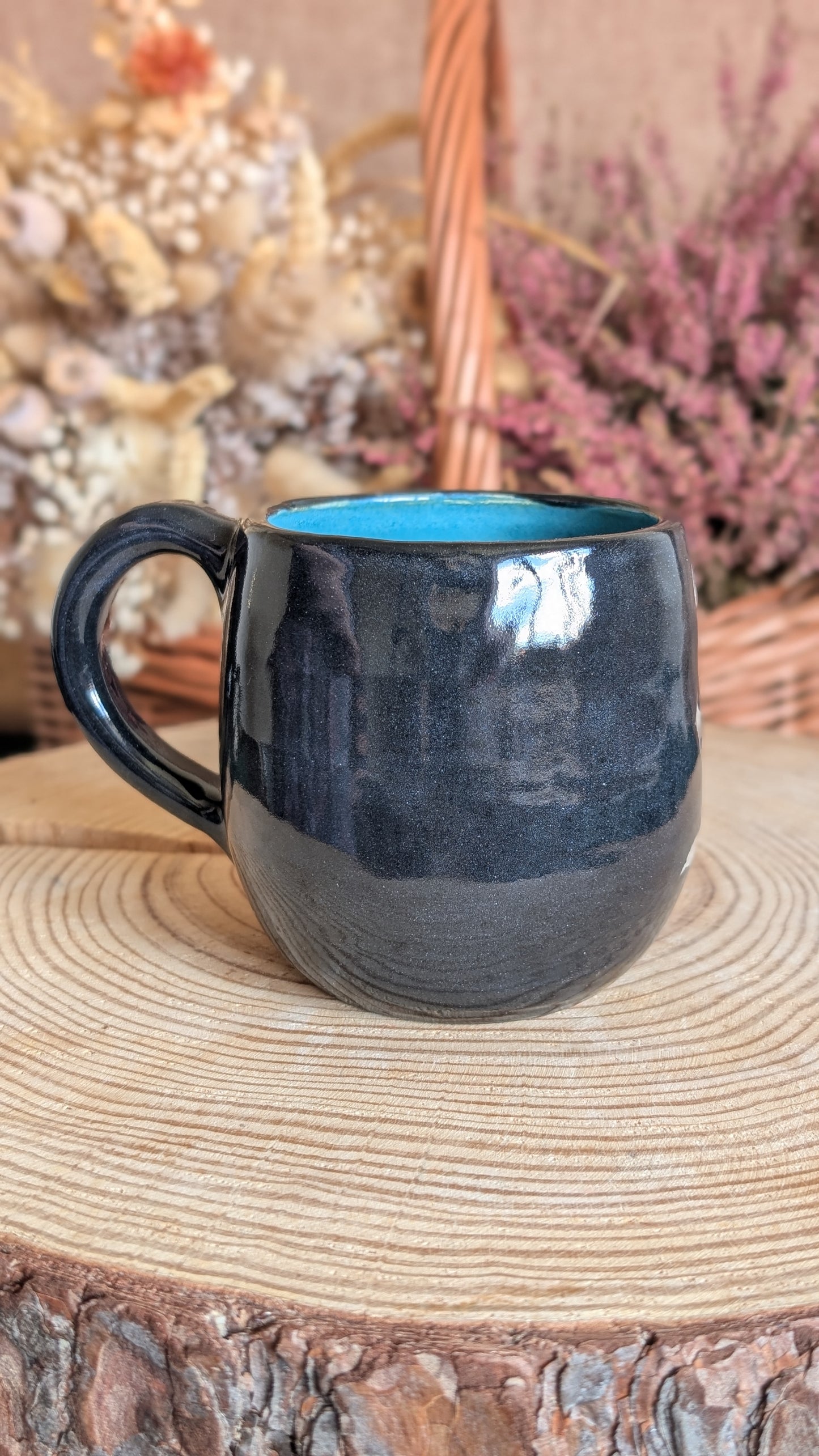 Whimsical Creature Sgraffito Mug No13