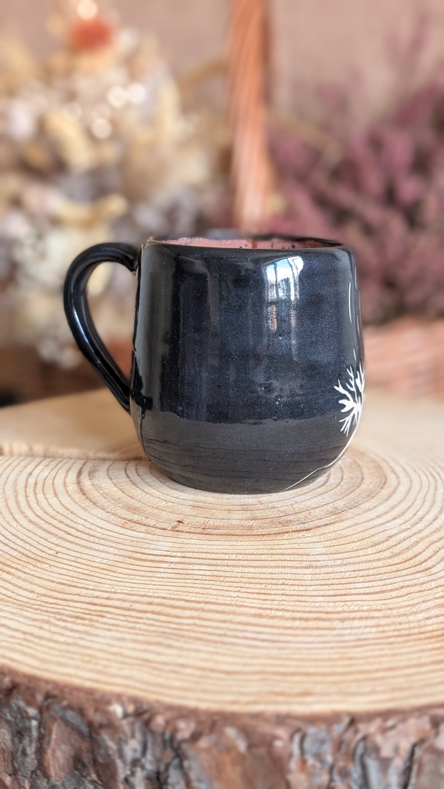 Whimsical Creature Sgraffito Mug No8