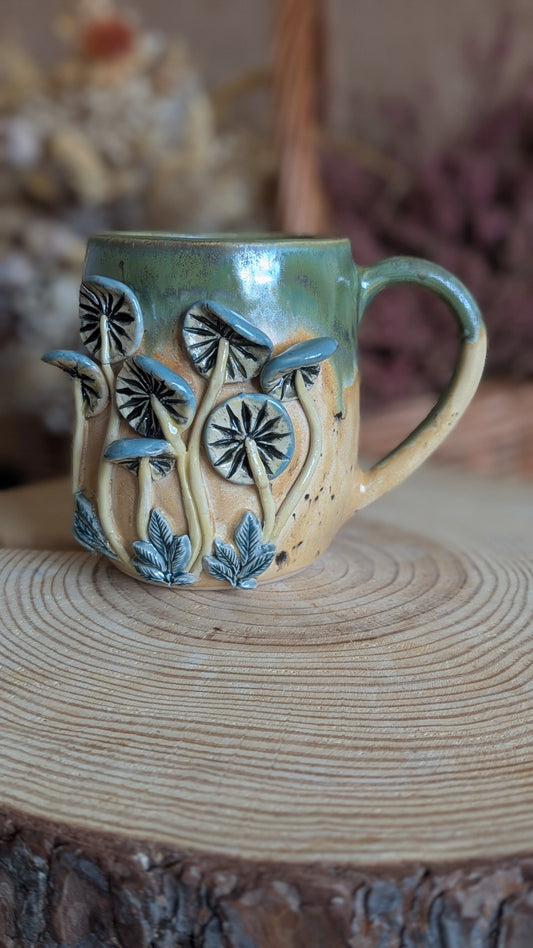 Handmade Mushroom Mug, One of a Kind Cottagecore Ceramic 3
