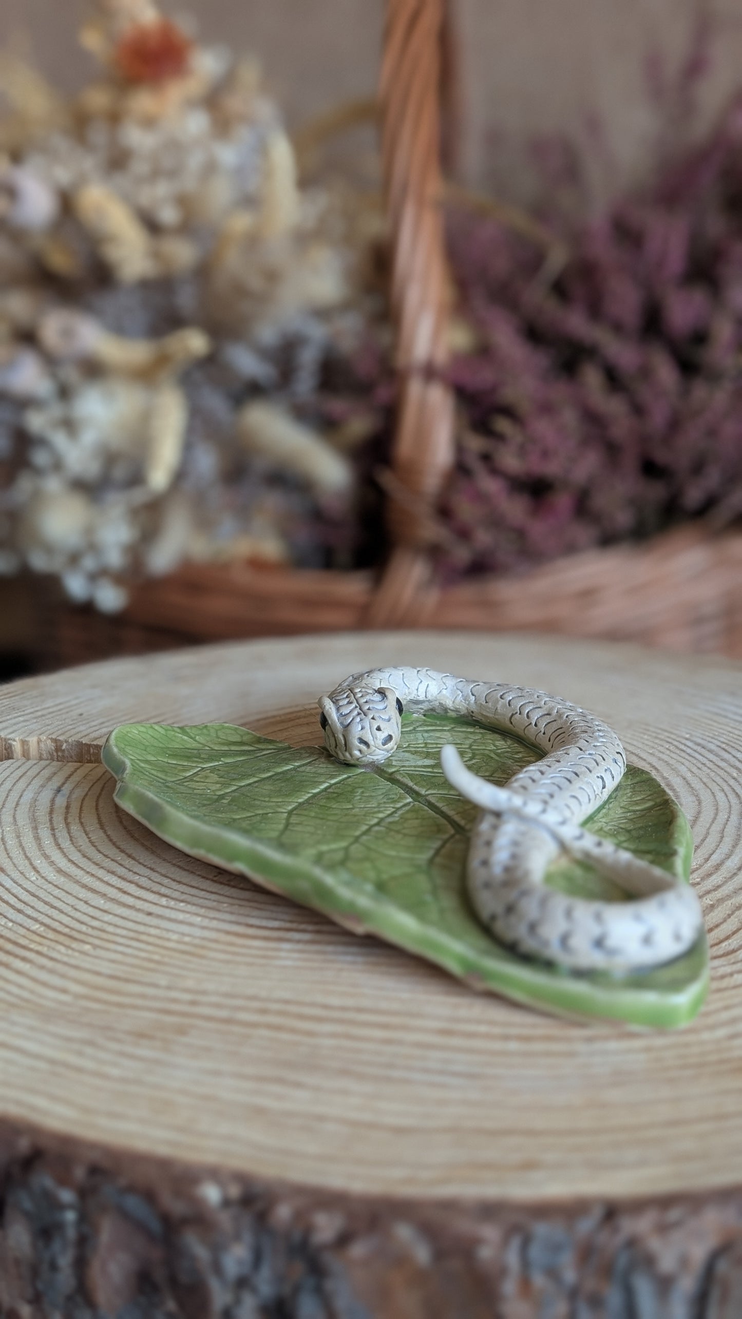 Large Trinket Dish with Snake, Jewellery Tray or Tealight Holder 29