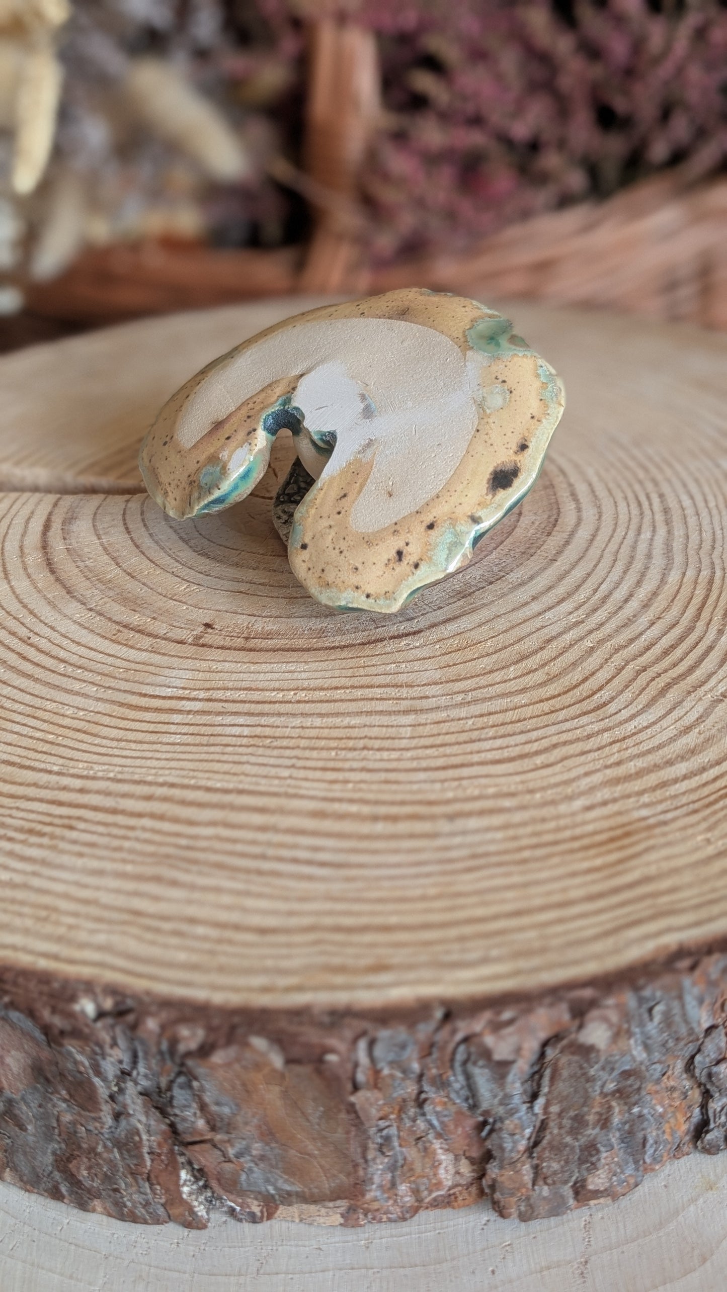 Small Trinket Dish with Mushroom, Jewellery Tray or Tealight Holder 24