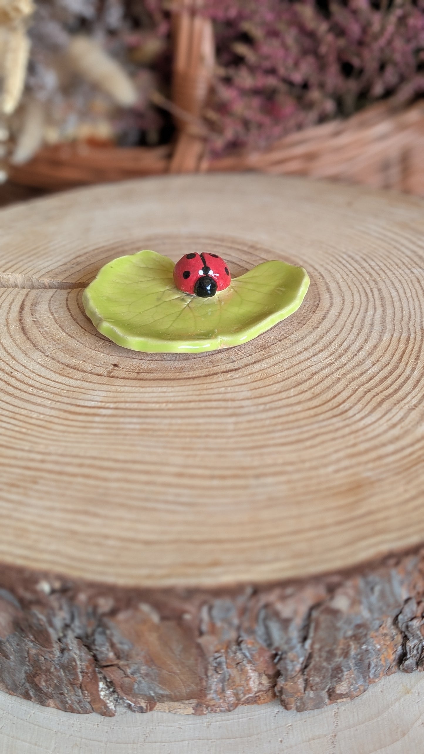 Small Trinket Dish with Ladybird, Jewellery Tray or Tealight Holder 31
