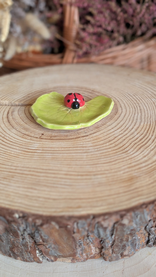 Small Trinket Dish with Ladybird, Jewellery Tray or Tealight Holder 31