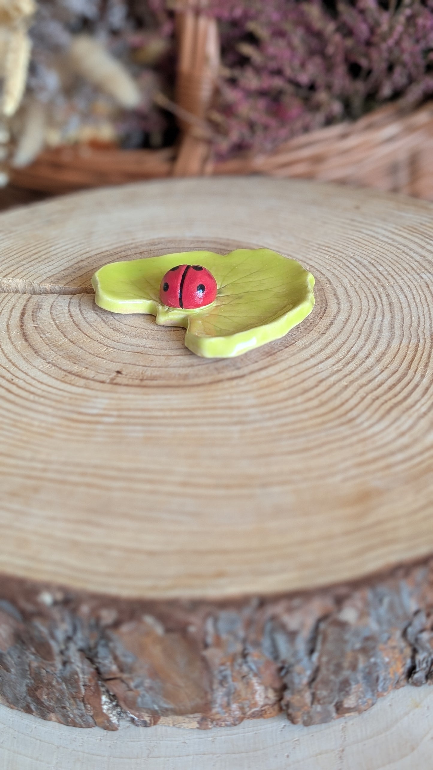 Small Trinket Dish with Ladybird, Jewellery Tray or Tealight Holder 31