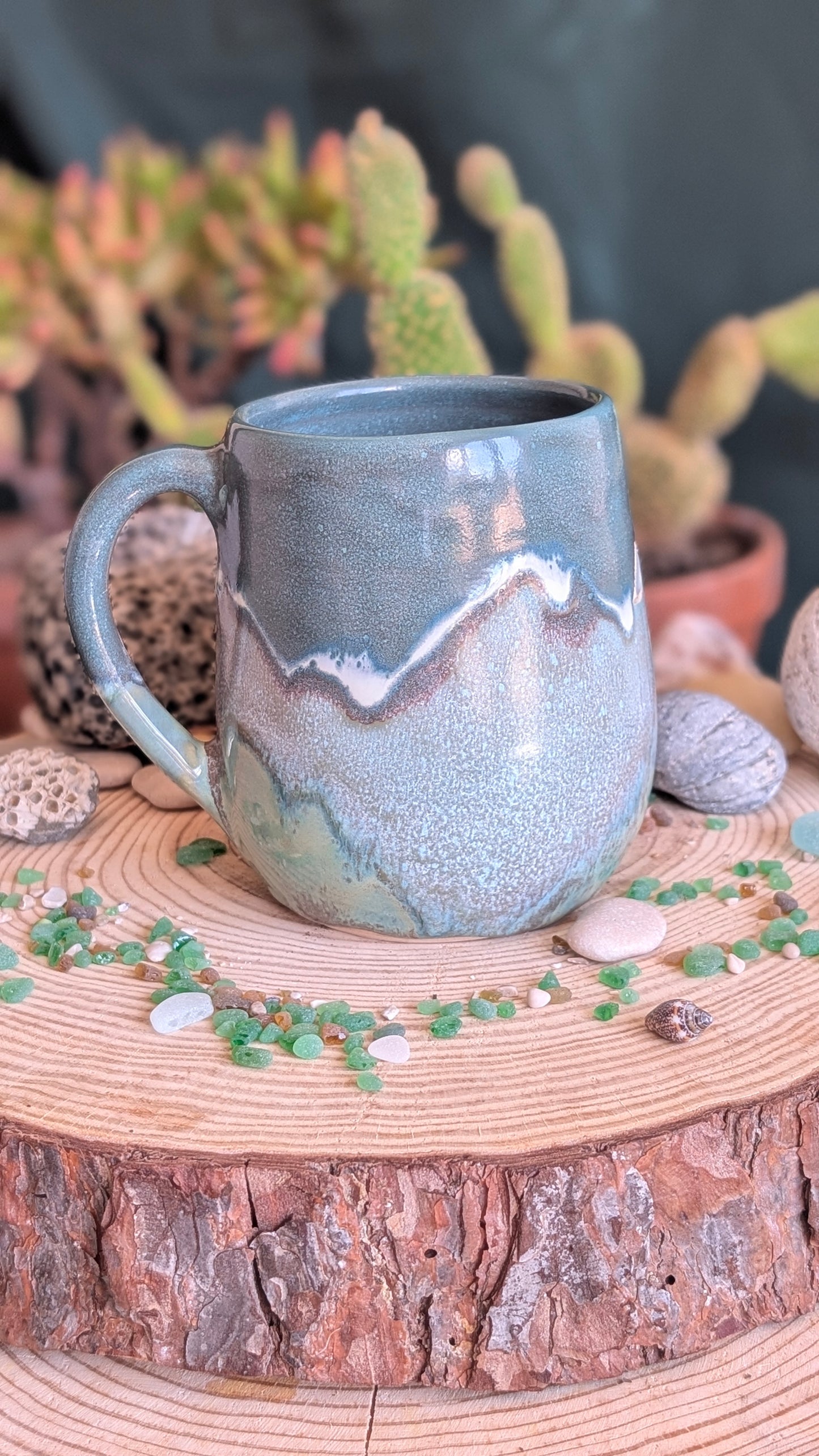 Handmade Whale Mug – Unique Ocean Inspired Hand Carved Ceramic Cup (500ml) NO3