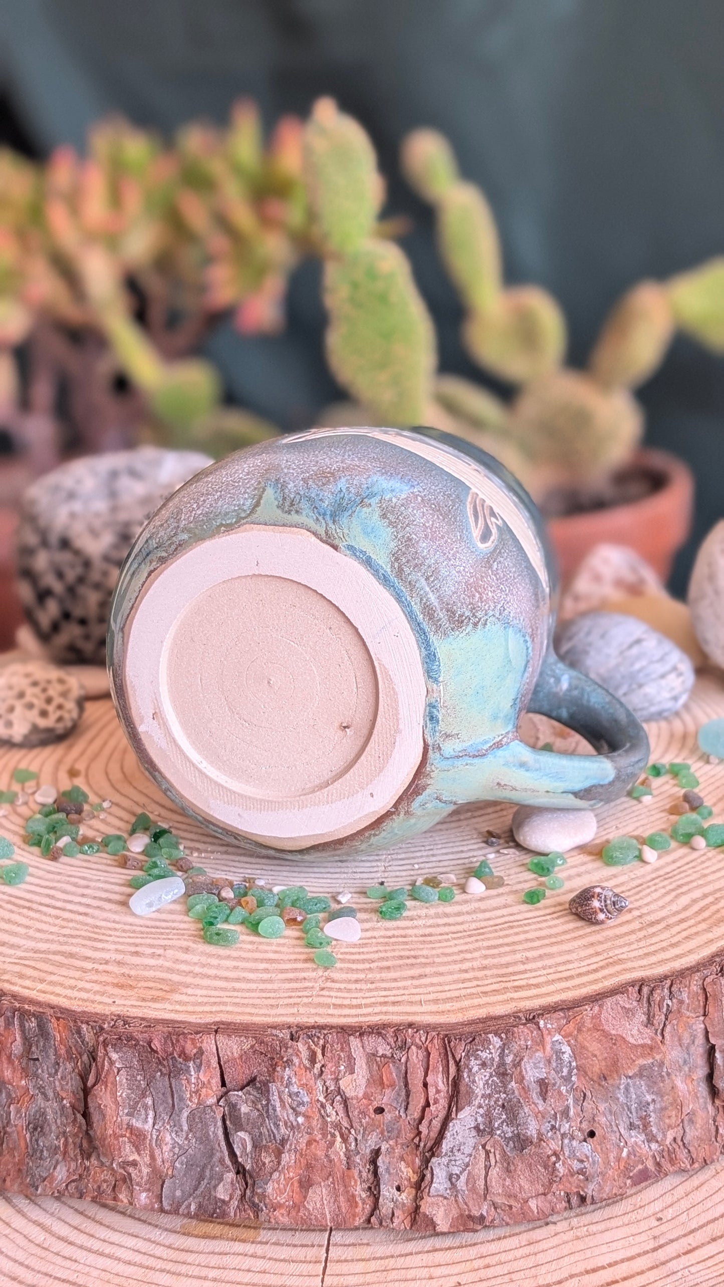 Handmade Whale Mug – Unique Ocean Inspired Hand Carved Ceramic Cup (500ml) NO3
