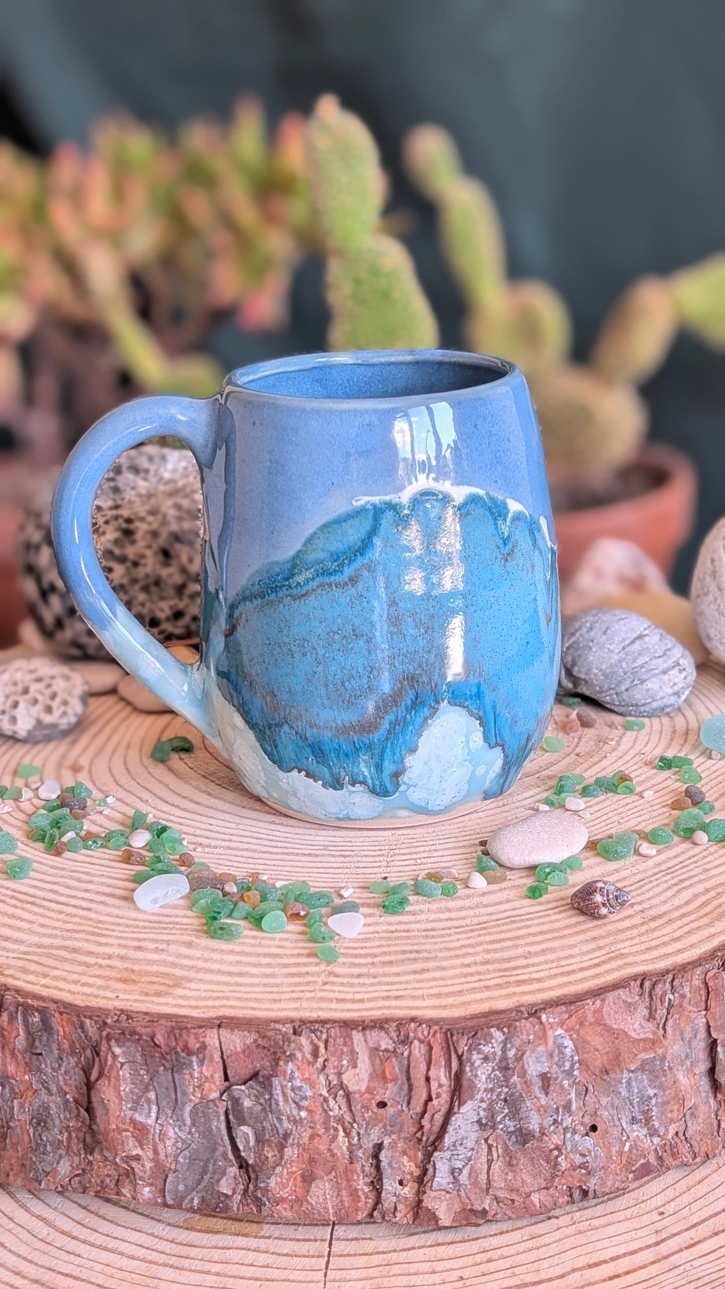 Handmade Whale Mug – Unique Ocean Inspired Hand Carved Ceramic Cup (500ml) NO7
