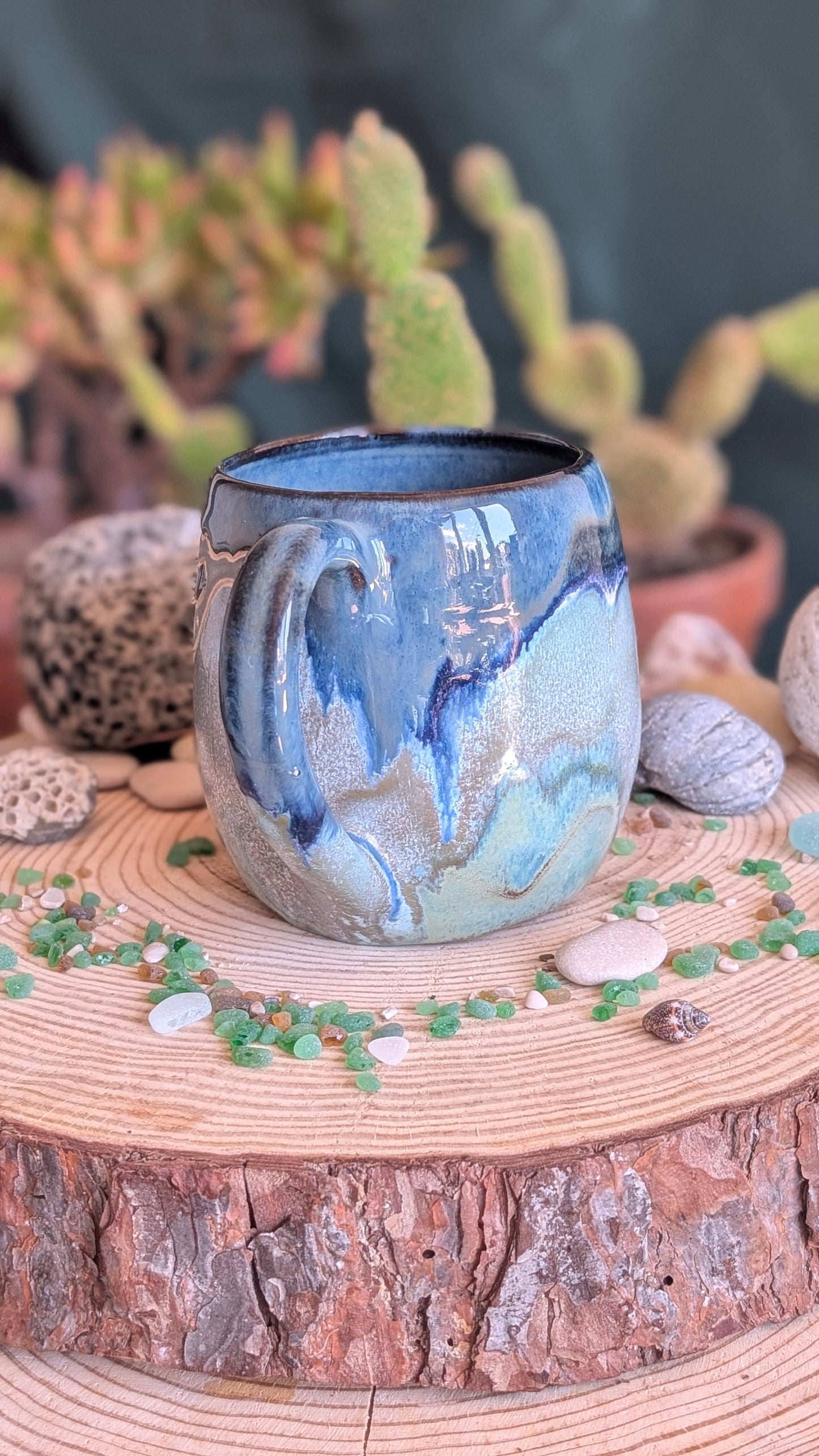 Handmade Whale Mug – Unique Ocean Inspired Hand Carved Ceramic Cup (500ml) NO8